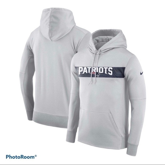 New England Patriots Nike Sideline Pullover Hoodie - Picture 1 of 9
